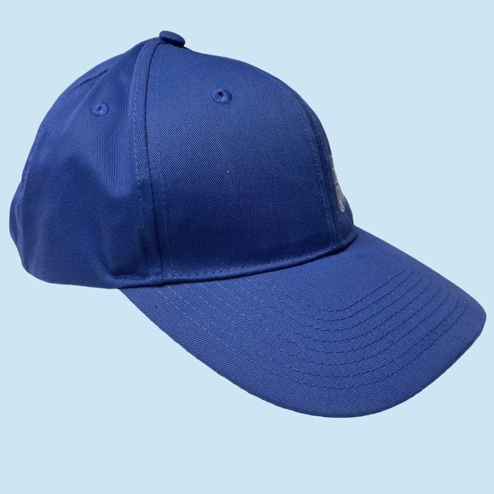 Honda West Cap Hat Adult Strap‎ Back Blue Adjustable White Embroidered Logo Mens